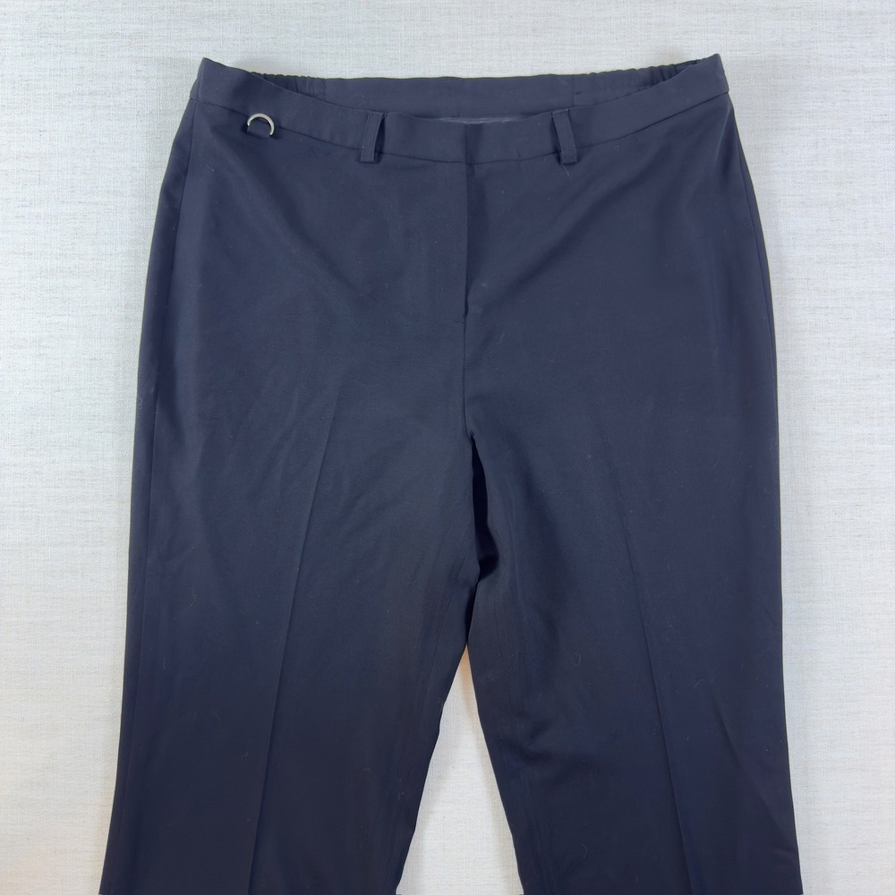 Jones New York Signature Navy Blue Straight Leg Dress Pants Plus Size 14W
